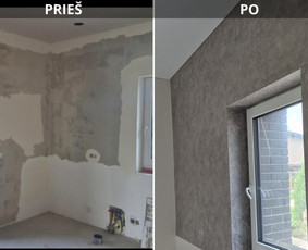 Glaistymas, dažymas ir vidaus apdailos darbai / Jonas / Darbų pavyzdys ID 4165790