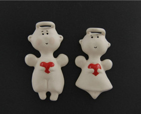 Keramikinių suvenyrų gamyba - Keramikos pamokos. Balto molio keramikos dirbiniai. - 2