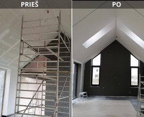 Glaistymas, dažymas ir vidaus apdailos darbai / Jonas / Darbų pavyzdys ID 4166244