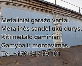 Statybos, apdaila - Metaliniai garažo vartai - 3