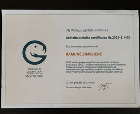 Sveikata, gydymas - Individuali ge&scaron;talto psichoterapija - 3