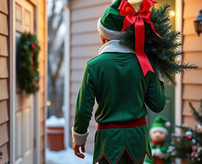 Kitos paslaugos renginiams - Kalėdų elfai pristatantys eglutes į namus - 1