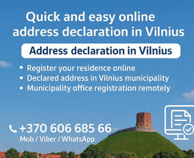 Kitos kategorijos - Declaration of place of residence Прописка Vilnius - 1
