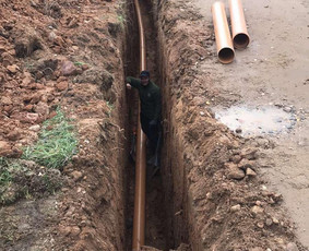 Žemės kasimas, lyginimas - Valymo įrenginių montavimas bei kiti žemės darbai - 3