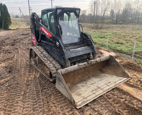 Žemės kasimas, lyginimas - Bobcat nuoma žemes lyginimas keliu irengimas - 2
