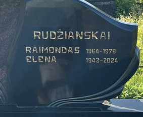 Paminklai, meniški antkapiai, granito plokštės / Kauno Antkapiai / Darbų pavyzdys ID 4173743