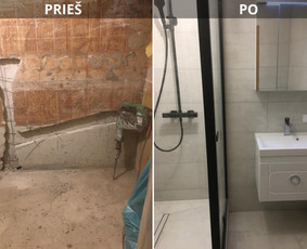 Vonios remontas - Butų, namų remontas-apdaila. Vonios, toleto remontas,plytelė - 1