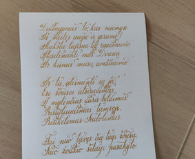 Renginiai, šventės - Kaligrafija Jūsų akimirkoms - 1