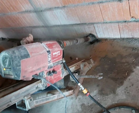 Skylių gręžimas, angų pjovimas - Skyliu grezimas.mini rekuperatoriu montavimas. - 2