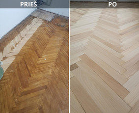 Statybos, apdaila - Grindų šlifavimas,lakavimas.alyvavimas.remontas - 3