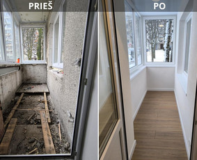 Balkono remontas - Kokybė pirmiausia. Individualus požiūris į kiekvieną klientą - 1
