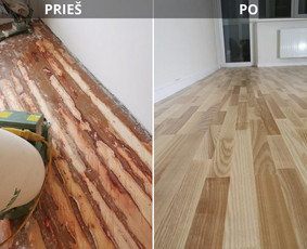 Parketo, parketlenčių klojimas - Grindų šlifavimas,lakavimas.alyvavimas.remontas - 4
