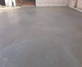 Statybos darbai - Pramoniniu grindu betonavimas. - 1