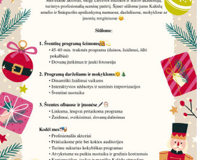 Laisvalaikis, pramogos, turizmas - Kalėdų senelis ir Snieguolė jūsų šventei - 1