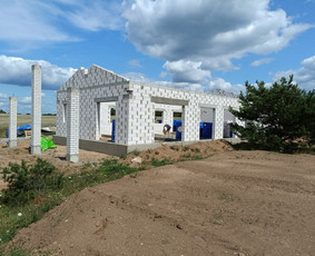 Mūro darbai, mūrijimas - Кладка блоков - 2