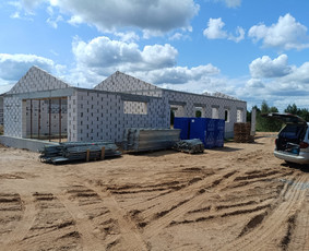 Mūro darbai, mūrijimas - Кладка блоков - 1