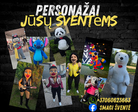 Animatoriai, personažai vaikams - Personažai vaikams ir suaugusiems. Gyva šampano siena - 1