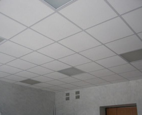 Pakabinamų lubų montavimas - Lauko ir vidaus apdailos darbai - 2