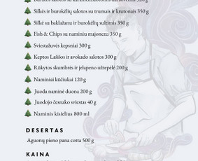 Maistas, konditerija - Šventinė Kūčių vakarienė Šiauliuose  Kūryba Lėkštėje - 1