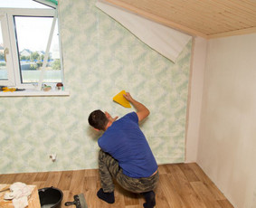 Tapetų klijavimas - Lauko ir vidaus apdailos darbai - 2