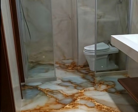 Akmens kilimas. Epoksidinės grindys. Epoksidinės dangos. / Amber Epoxy Design / Darbų pavyzdys ID 4189027