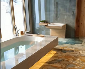 Grindjuosčių montavimas - Liejamos epoksidinės grindų dangos. Akmens kilimas - 4