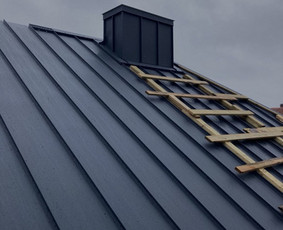 Kamino apskardinimas - Skardos lankstinių gamyba, skardinimo darbai, bituminė danga - 2