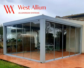 Pavėsinių gamyba, statymas - Terasų stiklinimas - 1