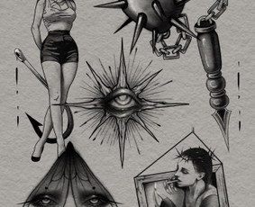 Tatuiruočių eskizų piešimas - Tatuiravimo paslaugos, tatuiruočių taisymas - 2