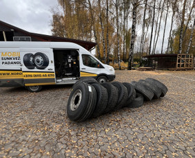 Padangų, ratų montavimas - Mobilus sunkvežimių padangų servisas 24/7 - 3