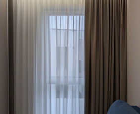 Užuolaidų / romanečių siuvimas, bėgelių montavimas. / MB Tekstela / Darbų pavyzdys ID 4194379