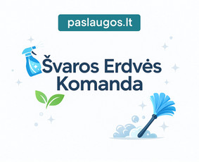 Valymas po statybos, remonto darbų - Švarios erdvės komanda pažada pasirūpinti jūsų tvarka. - 1