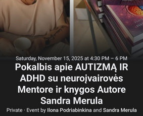 Naujausi terapijų metodai. Neuroypatumų mentorystė,koučingas / Sandra Merula / Darbų pavyzdys ID 4194583