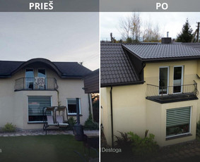 Stogų remontas - Medinių santvarų montavimas. Stogų dengimas - 4