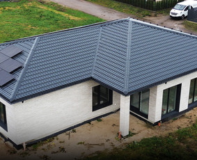 Stogų dengimas - Medinių santvarų montavimas. Stogų dengimas - 3