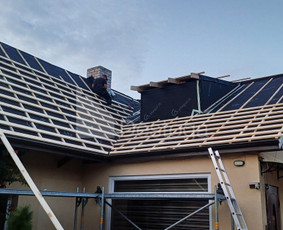 Šlaitinių stogų dengimas. Renovacija. Santvarų montavimas / MB Destoga / Darbų pavyzdys ID 4196035