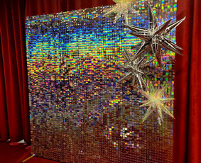 Foto sienelės nuoma - Švenčių dekoravimas ,dekoracijų nuoma,šampano staliukas - 1