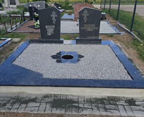 Kapo tvorelės - Kapų dengimas plokštėmis, paminklai, raidžių kalimas - 1