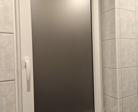 Plėvelės klijavimas - Dekoratyvinės šerkšno plėvelės klijavimas - 2