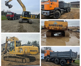 Statybinės technikos nuoma - Žemės kasimo-išvežimo darbai - 1