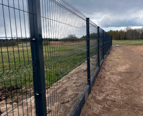 Tvoros pamatai, betonavimas - Tinklinių ir segmentinių tvorų montavimas - visoje Lietuvoje - 2