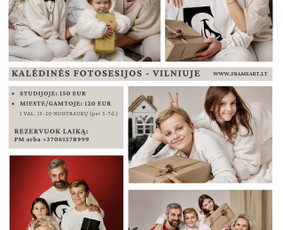 Kalėdinė fotosesija - -Asmeninės fotosesijos, Vestuvės, Krikštynos - 3