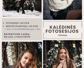 Kalėdinė fotosesija - -Asmeninės fotosesijos, Vestuvės, Krikštynos - 2