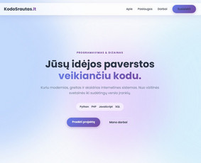 Paslaugos verslui - Interneto svetainių kūrimas. Individualūs sprendimai. - 1