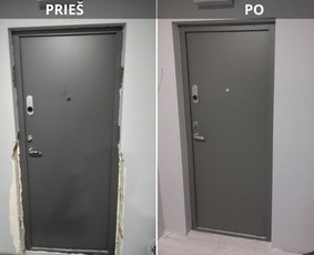 Langų, durų apdaila - Vidaus apdailos darbai - 1