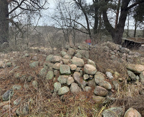 Žemės kasimas, lyginimas - Akmenys, įvairaus dydžio - 3