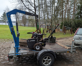 Statybinės technikos nuoma - Skylių grezimas, transeju kasimas, kelmu salinimas - 4
