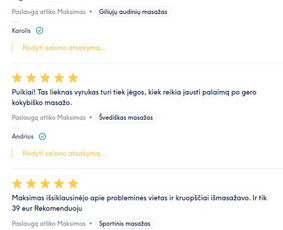 Galvos, kaklo ir pečių juostos masažas - Profesionalus viso kūno masažas Vilniuje - 3