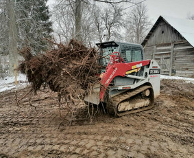 Bobcat nuoma - 4t Mini ekskavatoriaus,bobcat.polių grežimas.griovimas - 2