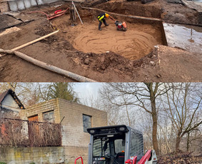 Žemės kasimas, lyginimas - 4t Mini ekskavatoriaus,bobcat.polių grežimas.griovimas - 1